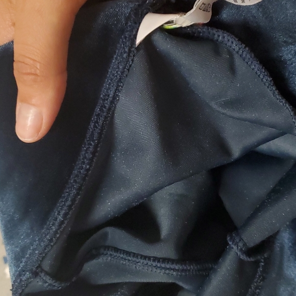 blue velvet leggings - small, utopia by hue - Picture 10 of 10